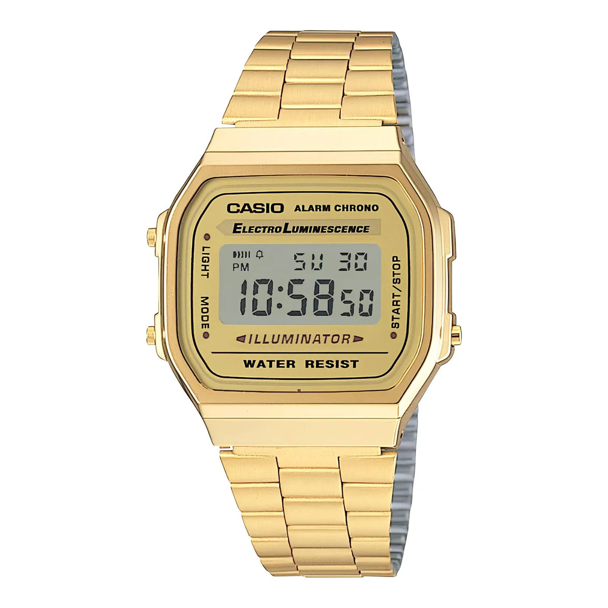 Reloj Casio A168WG-9 A168WG9 Vintage Unisex Digital Acero Clásico