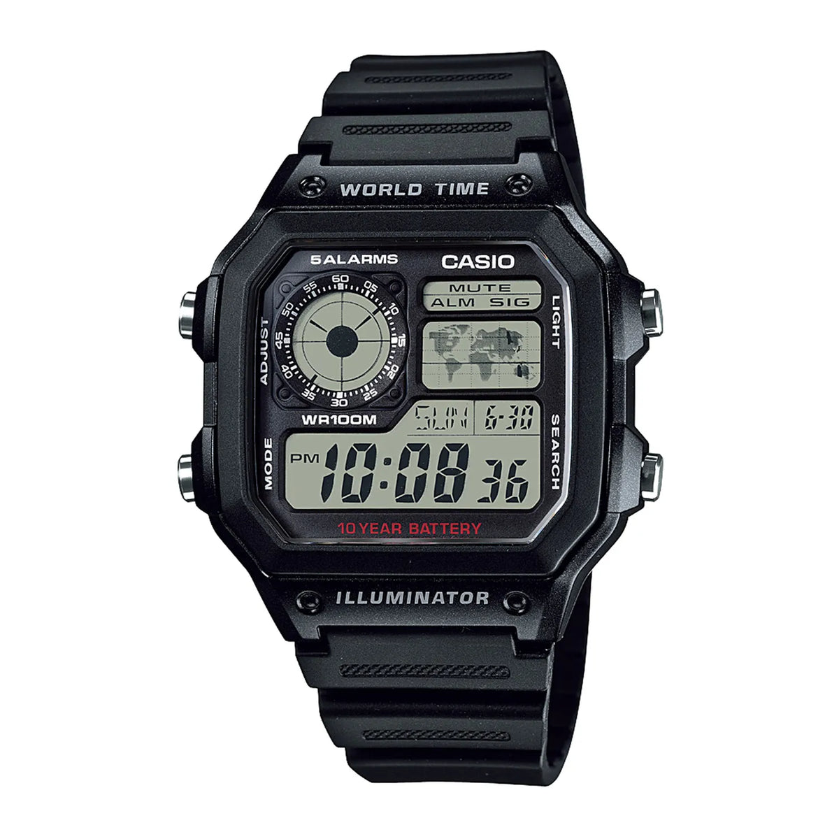 Reloj Casio Digital Unisex AE-1200WH-1AV
